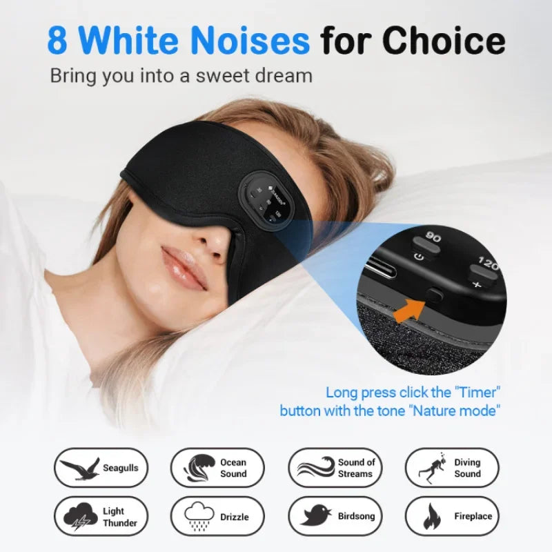 LoopVias™ Bluetooth Sleep Mask – Sleep, Relax, and Recharge Anywhere