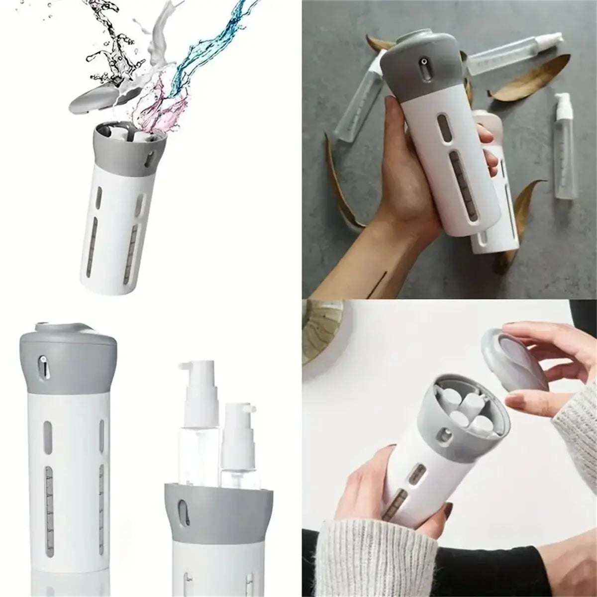 LoopVias™ 4-in-1 Travel Dispenser – Leakproof.