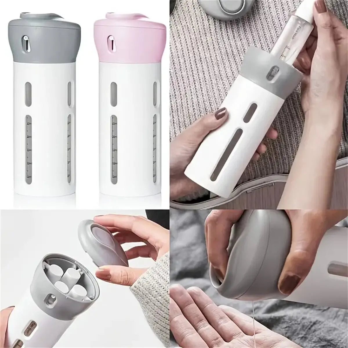 LoopVias™ 4-in-1 Travel Dispenser – Leakproof.