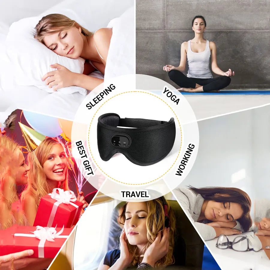 LoopVias™ Bluetooth Sleep Mask – Sleep, Relax, and Recharge Anywhere